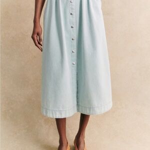 Sézane CLARINE light denim Skirt 38/6